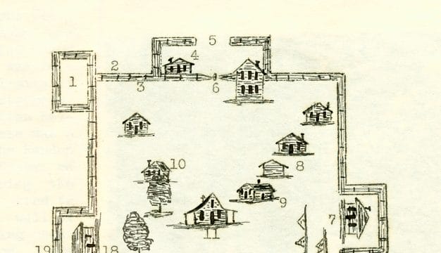 Diagram of Fort Mims