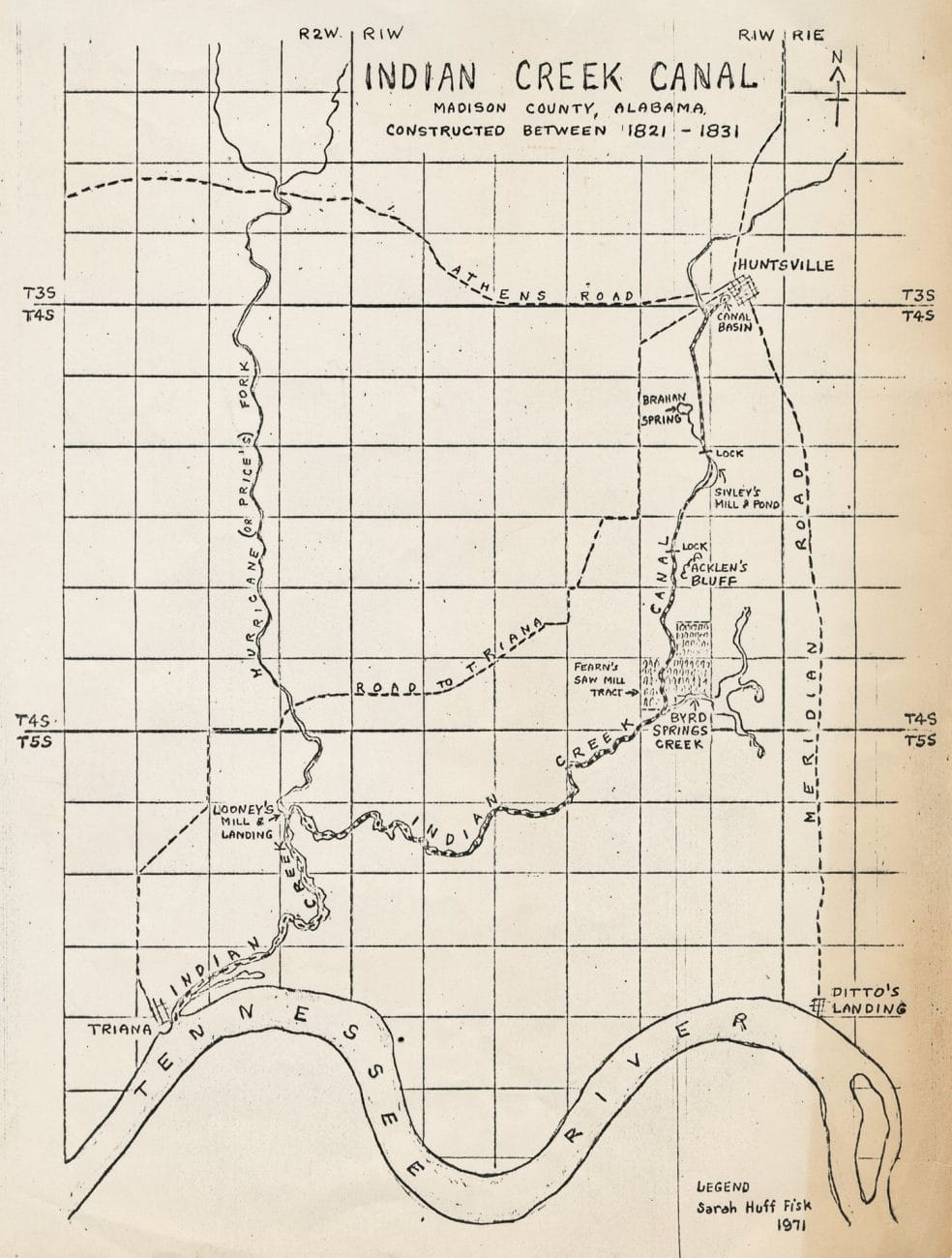 Indian Creek Canal Map